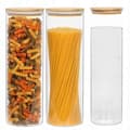 Glasbehållare för Spaghetti Pasta, Set med 3, 2000ml