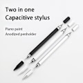 Miniatyrbillede 3 af 5: 2 i 1 Stylus pen med skrivefunktion Hvid