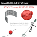Miniatyrbillede 2 af 7: Til Bosch trimmer, F016800431 Udskiftnings trimmerhoved og linehætte til Bosch trimmer AFS 23-27 950W (1 trimmerhoved + 1 hætte + 30 liner)