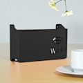 Miniatyrbild 1 av 8: Trådlös Wifi Router Hylla Förvaringslåda Väggmonterad ABS Organisatör Black