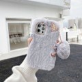 Miniatyrbild 1 av 4: IC Jag Älskar Dig Hjärta Fluffig Skal till Ljusgrå IPhone12