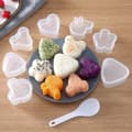 8-delars Sushi Maker Form - DIY Onigiri Risboll Press Skakverktyg för Hemgjord Sushi