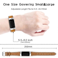 Miniatyrbilde 3 av 5: Premium ekte lær justerbar armbånd for Fitbit Charge 6/5 - Perfekt Espresso Espresso Fitbit Charge 6