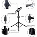 Miniatyrbillede 2 af 5: iPad stander, højdejusterbar iPad holder stander & gulv iPad stander med 360° roterende iPad stander montering