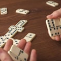 Miniatyrbild 4 av 4: 1 ST Premium set domino med case, brun, vit, speldominobrickor