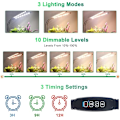 Miniatyrbilde 4 av 6: COKOLILA 2-pakning LED Vekstlys - Fullspektrum Plantelys, Timer & 10 Lysstyrkenivåer - Perfekt for Innendørsplanter [Energiklasse A+++]