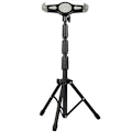 Miniatyrbillede 3 af 5: iPad stander, højdejusterbar iPad holder stander & gulv iPad stander med 360° roterende iPad stander montering
