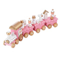 Miniatyrbilde 1 av 2: NUOBESTY 4-delt Tog Leke Jule Tema Tre Tog Skrivebord Mini Tog
