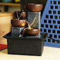 Miniatyrbilde 3 av 5: Bordfontene Ornamenter Hjem Hage Dekor Stein Fest Vannfontene Håndverk Gaver Skrivebord D