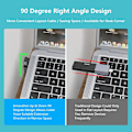 Miniatyrbild 3 av 5: 90 Graders USB C till USB Adapter, 3-Pack, Vinklad USB C Hane till USB 3.0 Adapter, för MacBook Pro 2020/iMac/MacBook etc