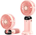 Håndvifte - Oppladbar Bærbar Vifte USB Pink
