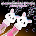 Miniatyrbild 5 av 7: 2-pack Påskbubbelstavar för barn, 28,5 cm automatisk bubbelblåsare med ljus, bubbelleksak för påskfest, påskkorgsfyllning