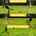 Miniatyrbilde 4 av 5: Fotball Rebounder Nett med 20 Elastiske Tau Kickback Fotball Treningsnett Mål Rebounder Nett Treningshjelp for Nybegynnere