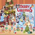 Bluey julekalender blind box dekorationer til hjem og have 24 rum A