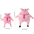 Miniatyrbilde 5 av 5: Rosa Gris Squishy Leke Gris Klemmeleker Søt Gris Mann Sensorisk Stressleke Stressreduserende Leke for Barn og Voksne