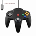 Pikkukuva 1 / 4: 2 kpl Klassinen Langallinen N64-ohjain Retro Peli 64-bittinen Peliohjain Joystick