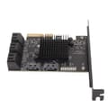 Miniatyrbilde 6 av 7: SATA-kort 8 porter Støtter Hot Swappable Boot System Disk PCIE til SATA 3.0 Utvidelseskort med Kort Baffel for Windows for Linux
