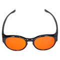 Miniatyrbilde 4 av 5: Blålysbriller 400-500nm Anti-stråling UV-bestandige dataspillbriller for lesing Runde/Firkantede briller Round Glasses