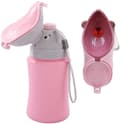 Bärbar resepotta för barn, bilcampingurinal med läckagesäker försegling Pink