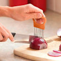 Miniatyrbillede 6 af 7: 2 stk. Løg Tænger i Rustfrit Stål, Skæreassistent, Løgtang, ZQKLA