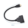 Pikkukuva 5 / 5: HDMI-jakaja-sovitinkaapeli - HDMI-jakaja 1 sisään 2 ulos HDMI