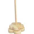 Miniatyrbillede 2 af 7: Dobbelt Spolevikling Bobbin Roterende Ramme Viklemaskine Roterende Massivt Træ Bobbin Værktøj