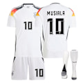 Miniatyrbilde 5 av 5: Europacup Tyskland tröja 2024 hem Kroos vuxen barn träningsdräkt herr- och damfotbollsuniform Size 8 w/ Socks & Gear(22,Size 8 w/ Socks & Gear)