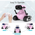 Miniatyrbilde 3 av 7: ALLCELE Jenter Robot Leke, Oppladbar RC Robot for Barn, Fjernkontroll Leke med Musikk og LED Øyne, Gave til Barn fra 3 År og Oppover - Rosa