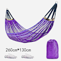 Miniatyrbillede 1 af 11: Hængekøje udendørs is silke mesh swing buet pind anti-væltning camping rejseartikler Sydøstasien Purple 260*130+tie rope+storage bag