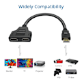 Pikkukuva 2 / 5: HDMI-jakaja-sovitinkaapeli - HDMI-jakaja 1 sisään 2 ulos HDMI
