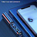 Miniatyrbild 3 av 3: LED-display Hörlurar Trådlösa Bluetooth In-ear Hörlurar Vattentäta