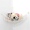 Miniatyrbilde 6 av 8: Oppbevaringsnett for bamser med mesh-hengeseng for lette plusjdyr White