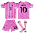 2025-2026 Inter Miami CF Barn Vuxen Fotbollströja med Strumpor NO.10 MESSI S