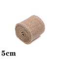 Naturfarget jute stoff Jutebånd 5 cm 5 cm 5cm