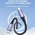 Miniatyrbilde 5 av 5: USB C Hurtigladekabel Type-C Datakabel SVART 2M Svart(2m,Svart)