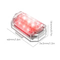 Miniatyrbillede 2 af 4: Trådløse LED Blinkende Lys Mini Kørsel Anti-Kollision Nat Signal Genopladelig [ZHE] 1 Light