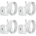 4-pack 20W snabbladdare kompatibel med Samsung - USB-C adapter & kabel - Vit One Size[ZHE]