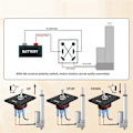 Miniatyrbild 3 av 5: Vippströmbrytare Momentan Polaritetsväxlare 6-Pin 3-Positioner (ON)-Off-(ON) med Upp/Ner Platta för Husbil Båt