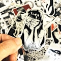 Pikkukuva 3 / 5: 50 kpl Anime Junji Ito -julisteita Korkea Laatu Koti Huone Sarjakuva