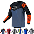 Miniatyrbild 2 av 6: Retro Herr FOX Cykeltröja Mountainbike MTB Racing Tee Långärmad T-shirt Fotbollströja E-Grey E-Grey XL