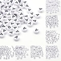 Miniatyrbillede 2 af 7: 7x4mm Akryl Alfabet Bogstav Perler til DIY Smykkefremstilling 50/100/200 stk. [ZHE] C