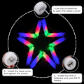 Miniatyrbillede 3 af 4: 50 stk. LED Skum Glow Sticks Lys Sticks Glow Party Tilbehør 3 Modes Blinkende 50 stk. [ch]