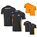Miniatyrbild 7 av 7: McLaren F1 2023 Officiellt Team T-shirt Orange Herr Kortärmad Svart Svart Black S