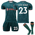 Miniatyrbillede 1 af 2: 22-23 Liverpool 2 Udebanetrøje Grøn nr. 11 Salah Trøje 66 Arnold 4 Van Dijk Fodboldsæt nr. 23 LUIS DIAZ - Perfet NO.23 LUIS DIAZ NO.23 LUIS DIAZ 20