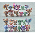 Miniatyrbillede 1 af 4: 24 stk Littlest Pet Shop Enormt parti Husdyr LPS Hunde Katte Abe Bjørn Løve Legetøj