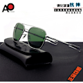 Pikkukuva 2 / 6: Lentäjäpilotti Aurinkolasit Miehet Naiset 2021 Vintage Merkki Designer Amerikkalainen Armeija Sotilas Optiset AO Aurinkolasit de sol masculino black-green