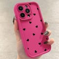 Mykt matt hjerte-telefondeksel kompatibelt med iPhone 7 til 17 Pro Max[ZHE] For iPhone 13 Pro 3