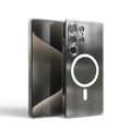Blødt silikone MagSafe-etui til Samsung Galaxy S25 Ultra S25 Plus S24 S23 FE[ZHE] For Note10Plus Clear DYCQ White