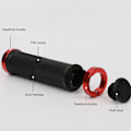 Miniatyrbilde 7 av 8: Gummi MTB Sykkelgrep Cykel Handtak Grip Antisladd Sykling Han Red