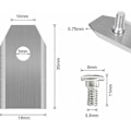 Miniatyrbillede 2 af 5: 45 X Titanium knive til alle Husqvarn/automower/yardforce/gardena robotplæneklippere...